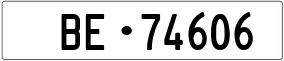 Truck License Plate